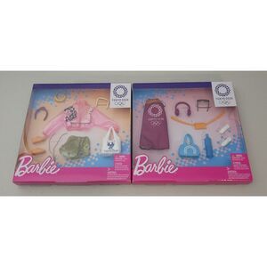 Mattel Lot of 2‎ Barbie Tokyo 2020 Olympics Fashion Pak Doll Clothes NIB